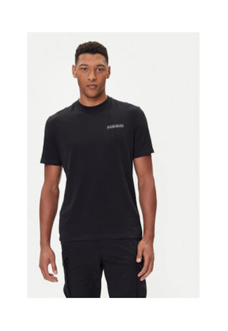 Napapijri Tricou Barbati - Negru - 100% bumbac - 45754 - Negru