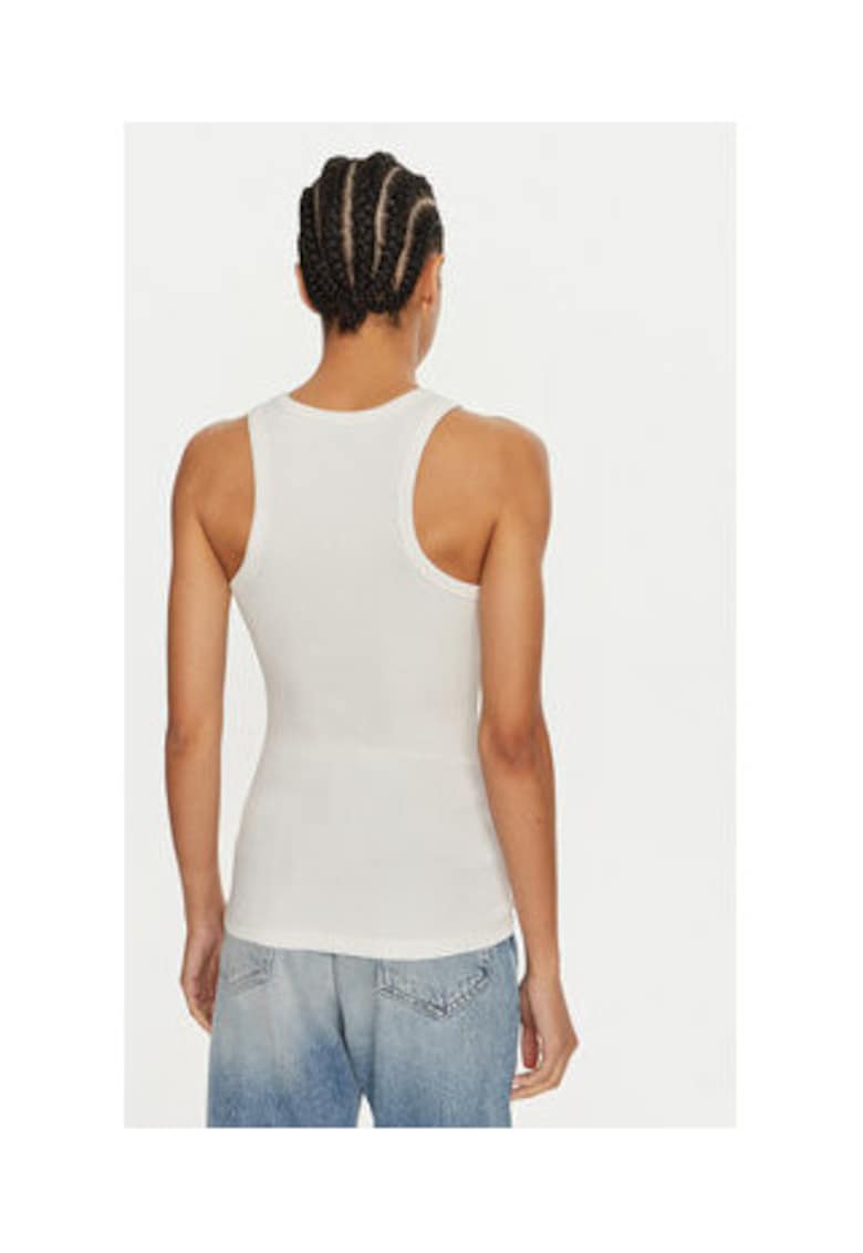 Top Damskie - Alb - 95% bumbac - 5% elastan -