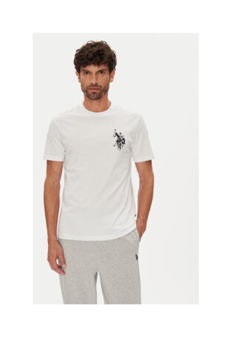 Tricou barbati - alb - 100% bumbac -