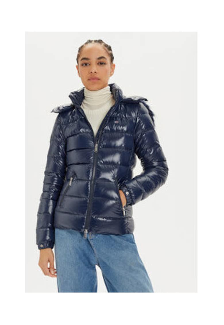 Geaca puf poliamida - bleumarin