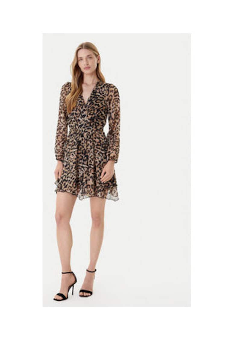 Rochie casual Dama - maro - 100% poliester -