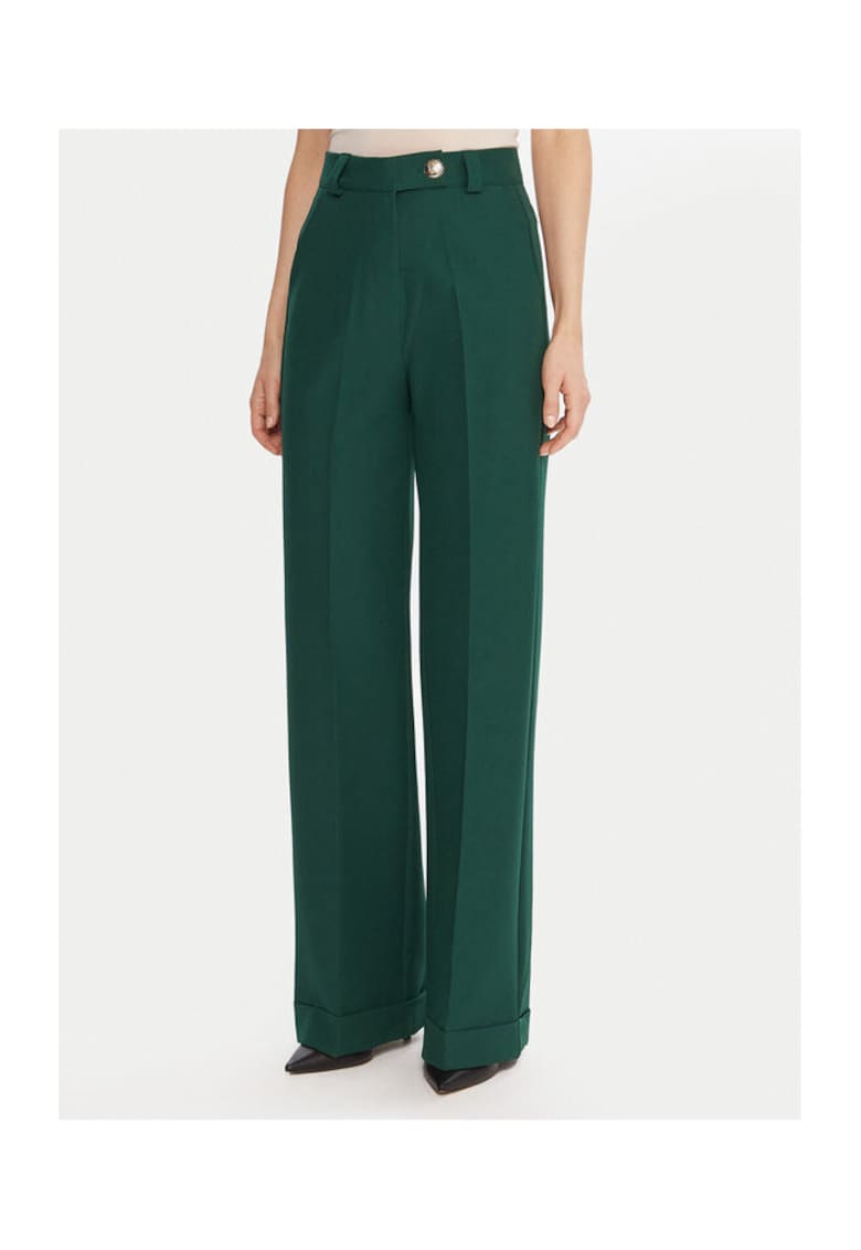 Pantaloni dama poliester - verde -