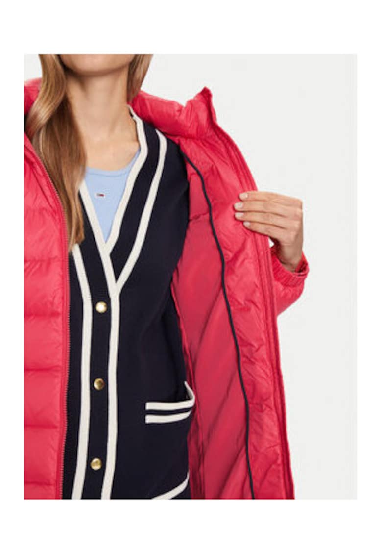 Tommy Jeans Palton de iarnă poliester - roz
