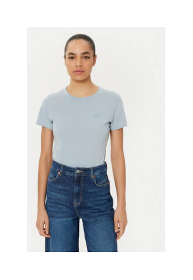 Tricou dama din bumbac - Albastru