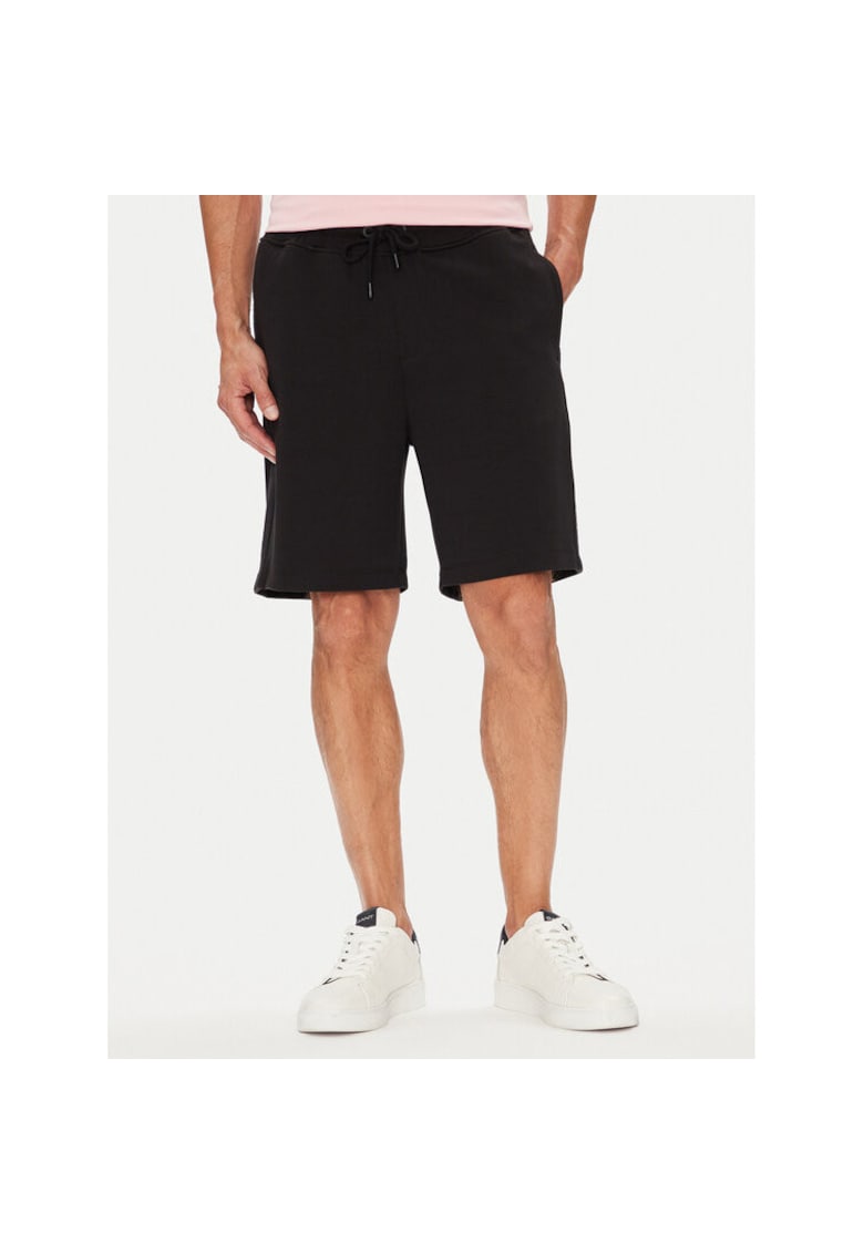 Pantaloni sport barbati negru - material respirabil