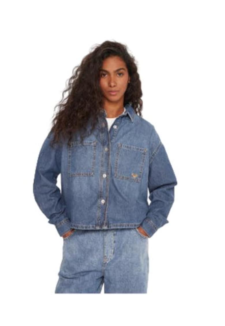 Camasa de blugi dama - bumbac - albastru -
