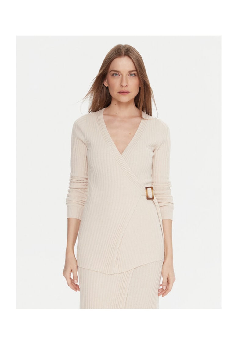 Cardigan dama - poliamida - ecru