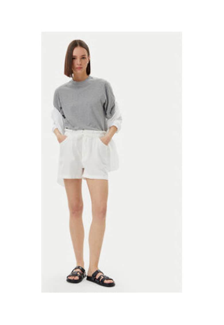 Pantaloni scurti bumbac - 28744 - Ecru
