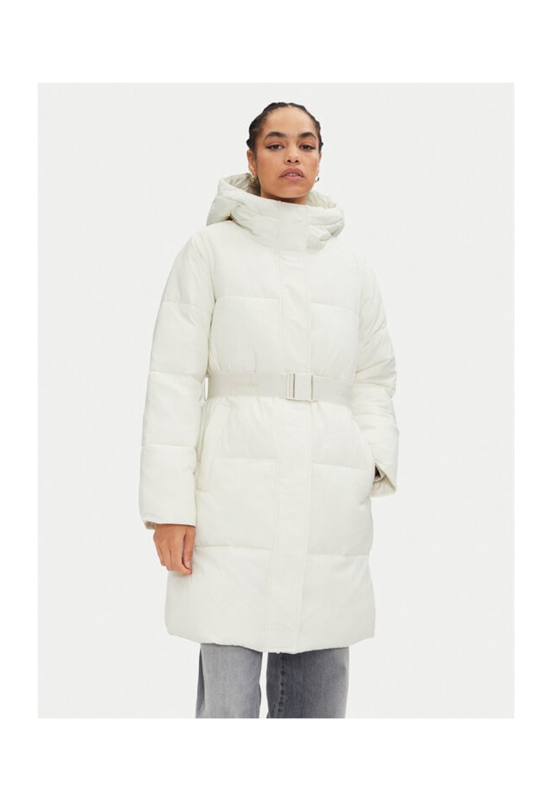 Calvin Klein Jeans Geaca de iarna dama - Ecru - poliamida - marimea