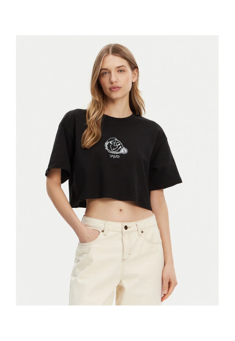 Tricou dama negru - bumbac