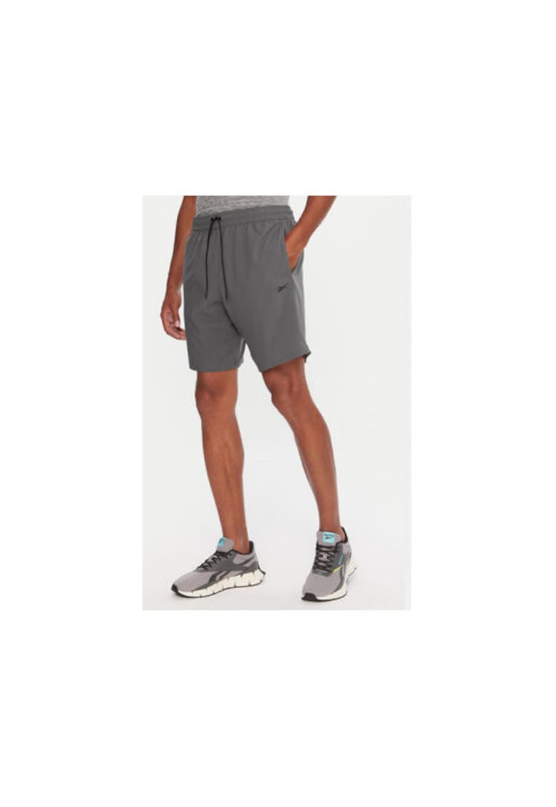Pantaloni scurti pentru barbati - poliester - gri