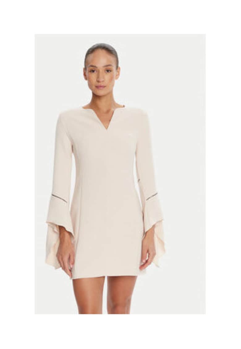 Rochie de cocktail - bej - 78% poliester - 17% viscoza - 5% elastan