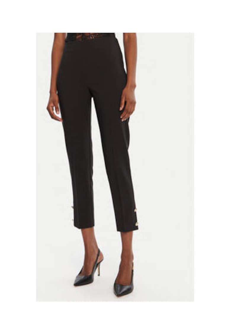Pantaloni dama - negru - 90% poliester - 10% elastan -