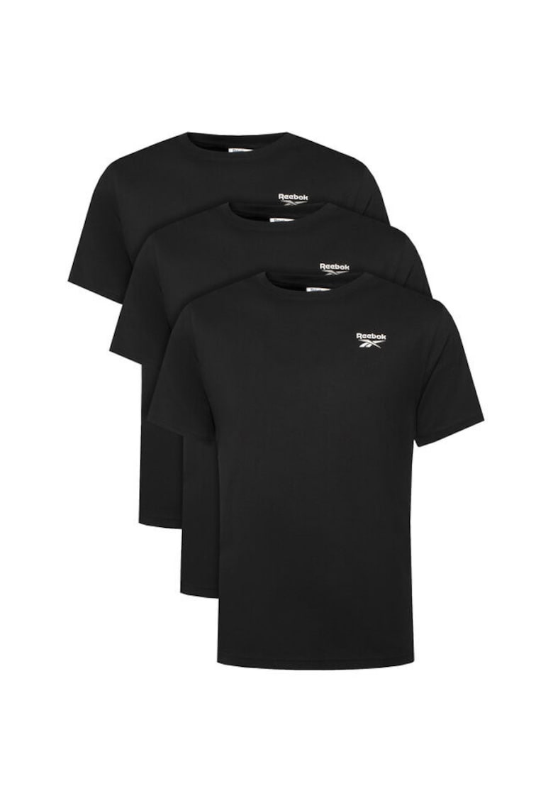 Set 3 tricouri barbati - negru - 100% bumbac