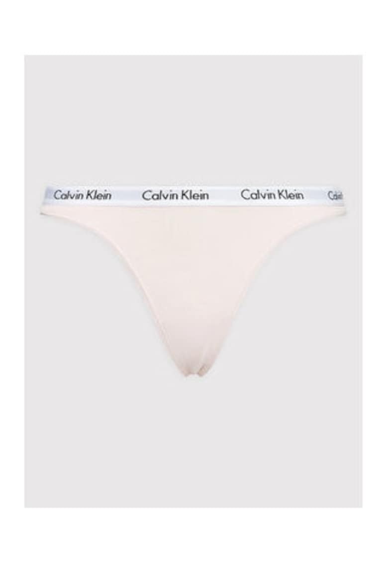Chiloti tanga - roz - bumbac elastan -
