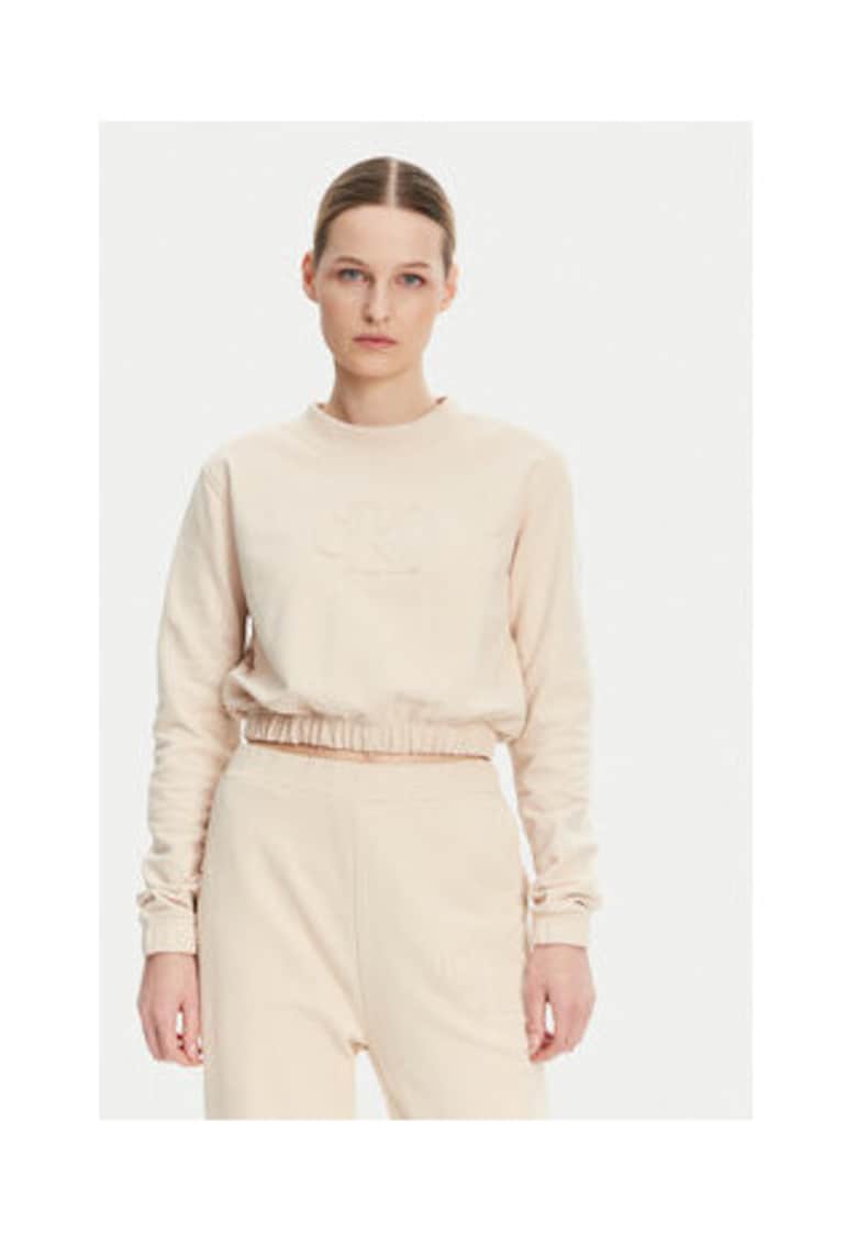 Bluza de trening dama - bumbac - bej -