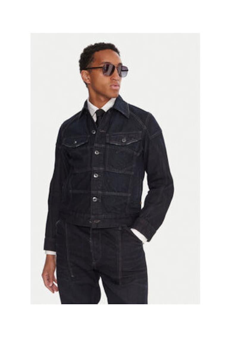 Geaca de blugi barbati - G Star Raw - bleumarin - 100% bumbac -