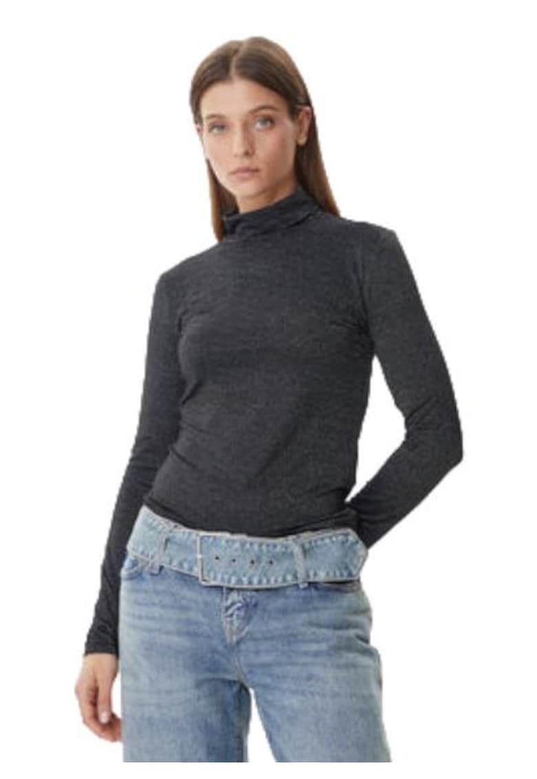 Bluza dama - viscoza/poliester/elastan - gri -