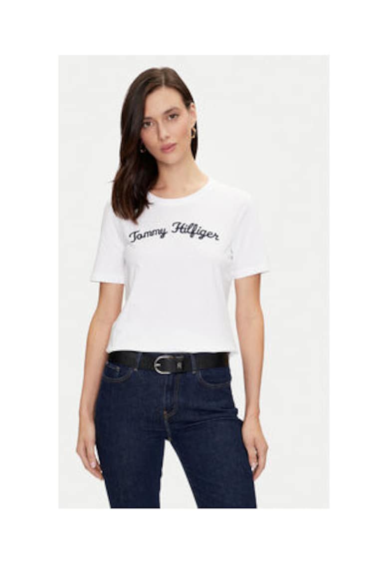 Tricou Dama - Alb - 100% bumbac -