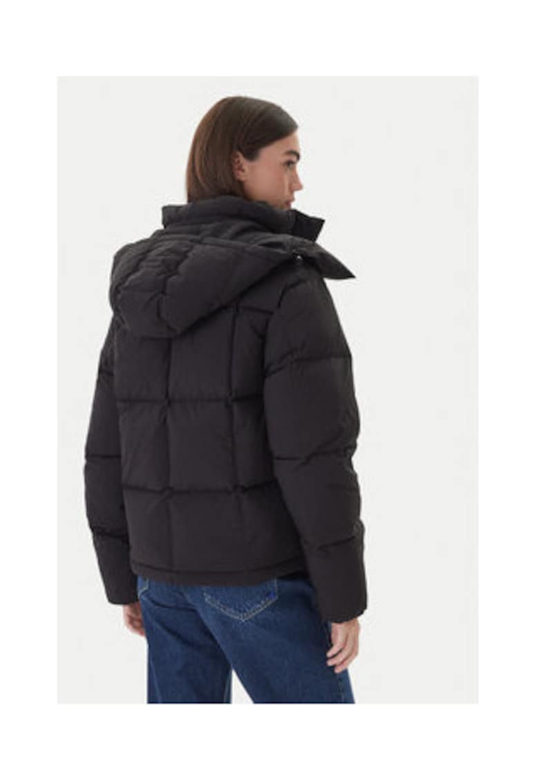 Geaca din puf Dama - Negru - 100% poliester reciclat