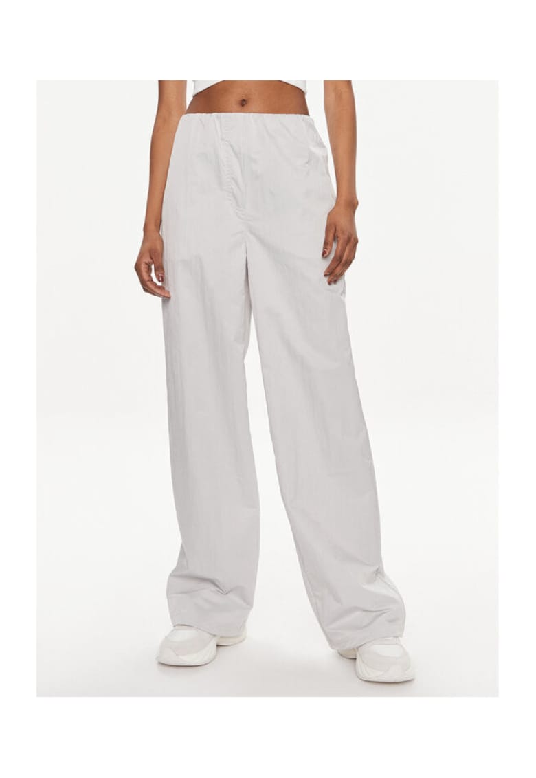 Pantaloni din stofa pentru femei - Gri - 60% poliester - 40% poliamida -