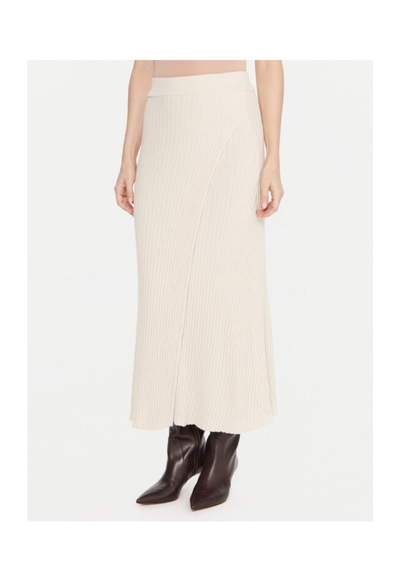 Fusta maxi Dama - ecru - 35% poliamida - 30% viscoza - 30% lana - 5% casmir -