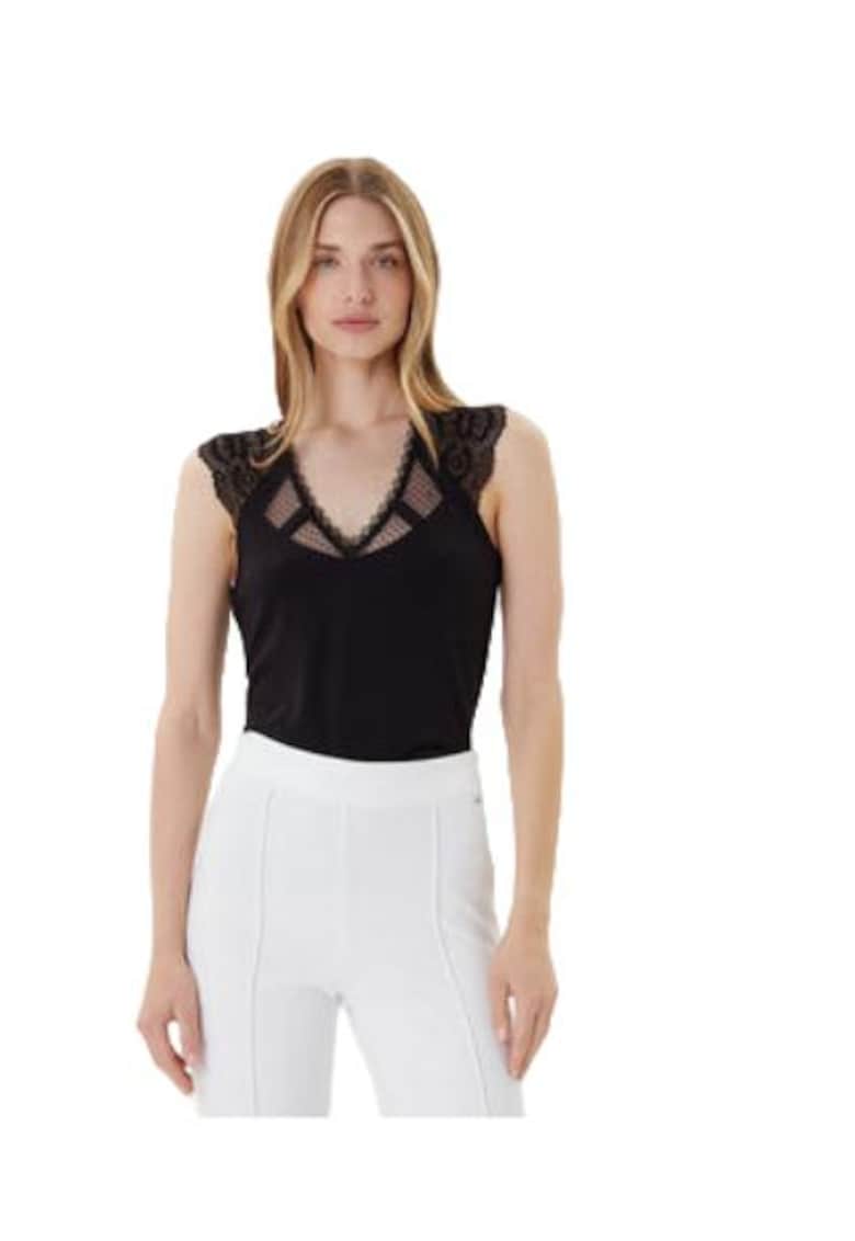 Tricou dama - viscoza/poliamida/elastan - negru1