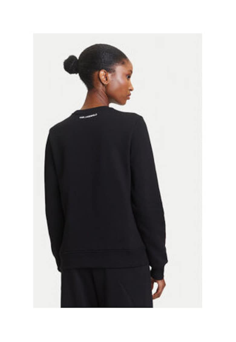 Bluza Dama - Negru - 90% bumbac organic - 10% poliester reciclat -