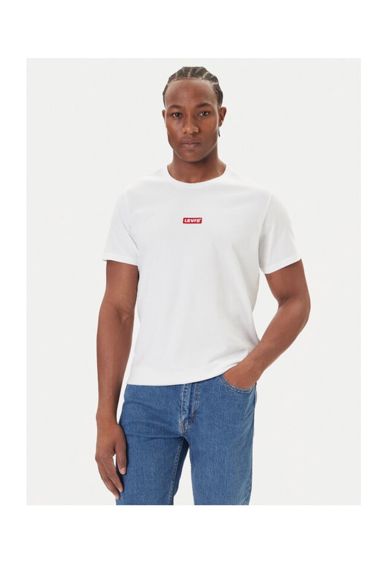 Tricou Barbati - Levi S - Alb - 100% bumbac