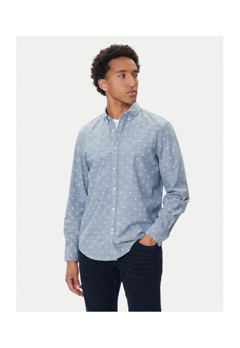 Camasa barbati albastru bumbac - Albastru