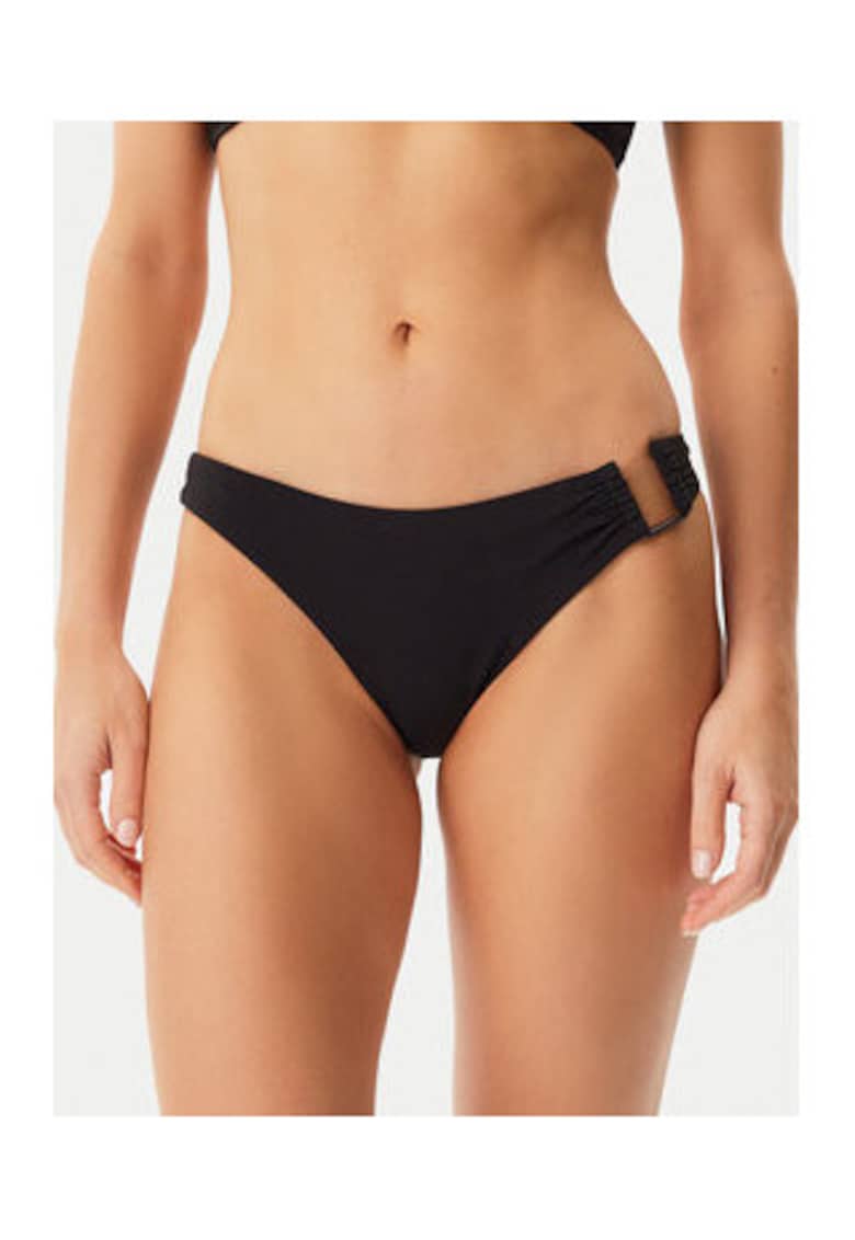 Slip de bikini dama - negru - 80% poliamida reciclata - 20% elastan - Negru