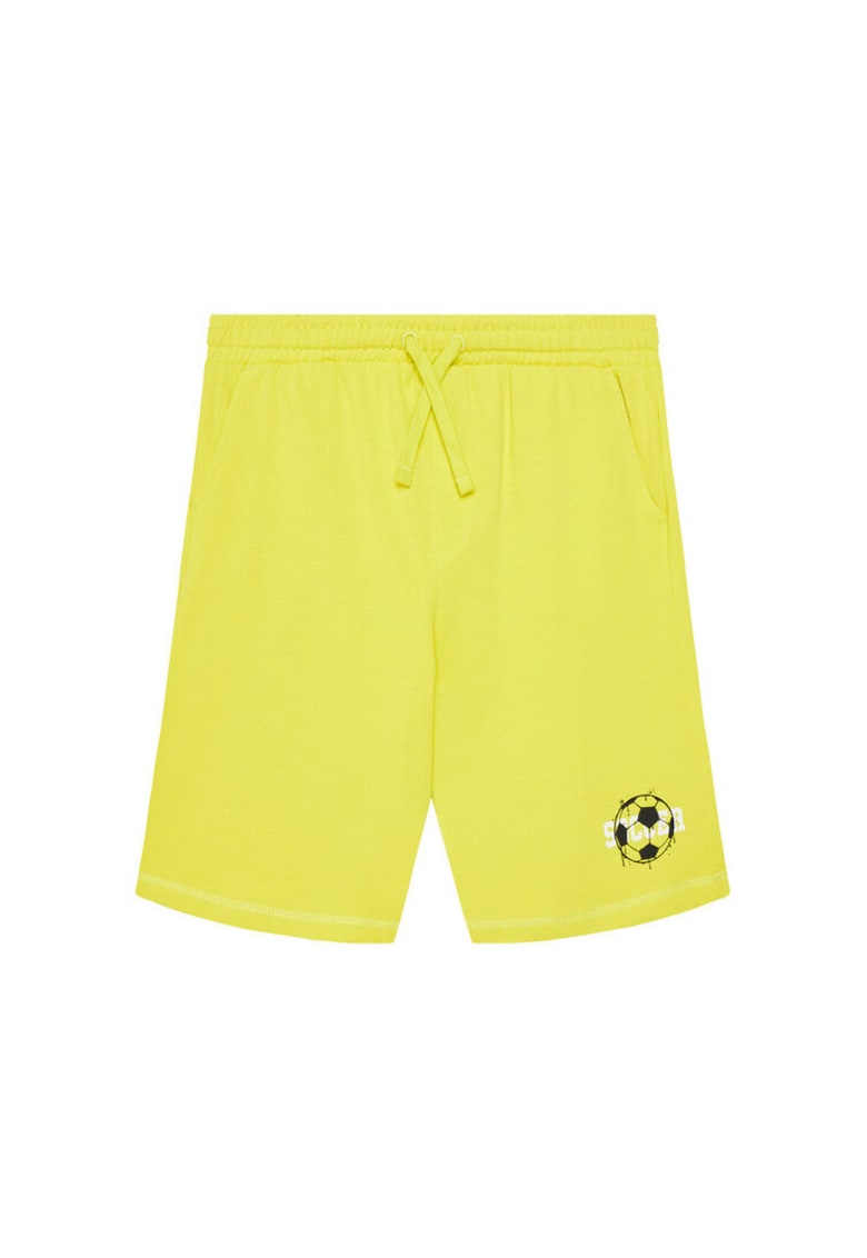 Pantaloni scurti sport Baiat - Galben - 100% bumbac - 11-12 ani