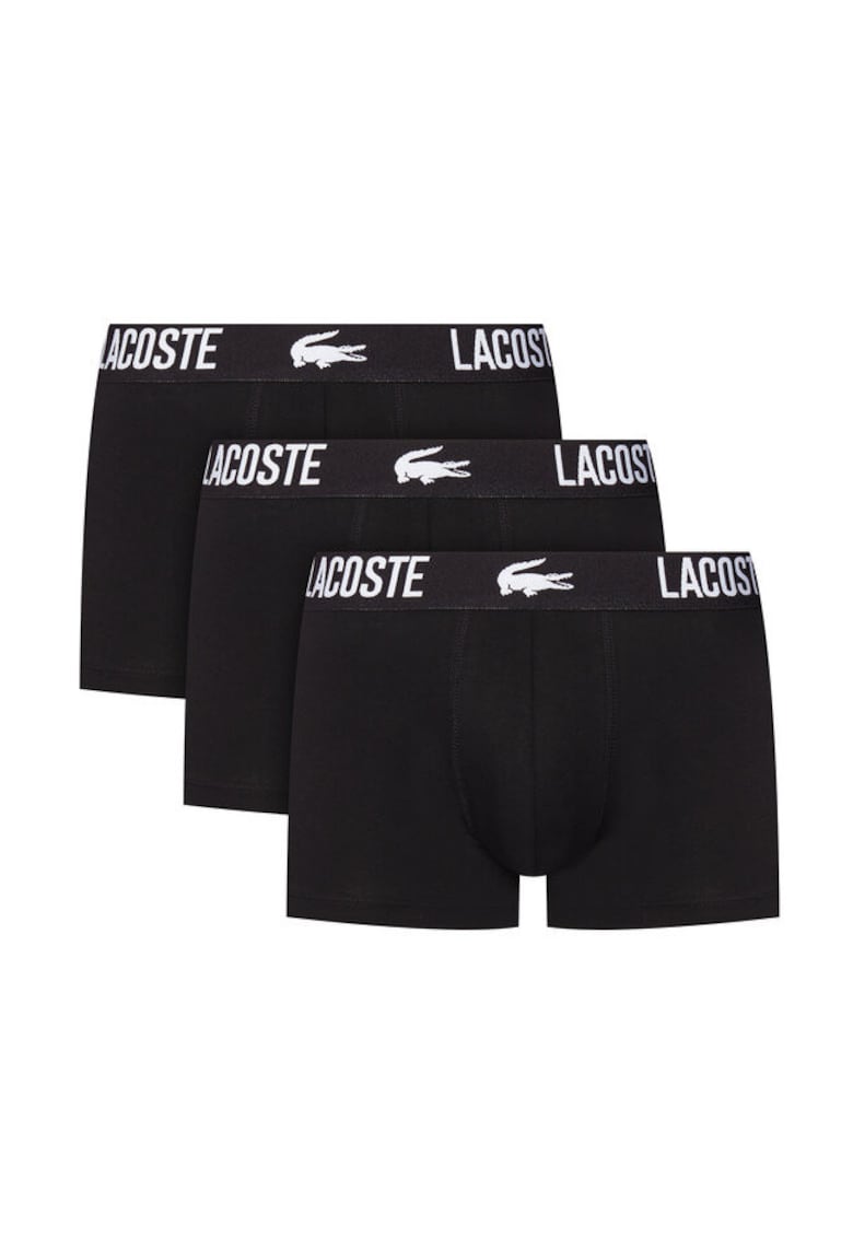 Set 3 perechi boxeri Barbati - Negru - bumbac-elastan