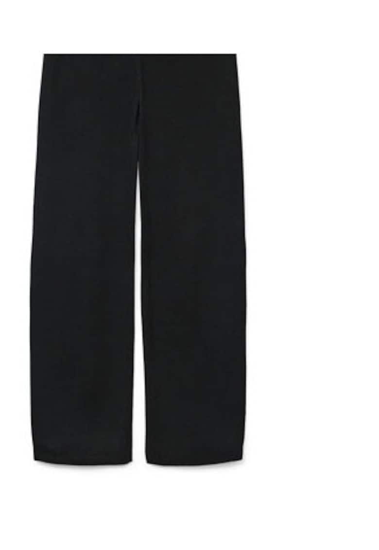 Pantaloni tricotati dama - Negru - 50% viscoza - 28% poliester - 22% nailon - Negru