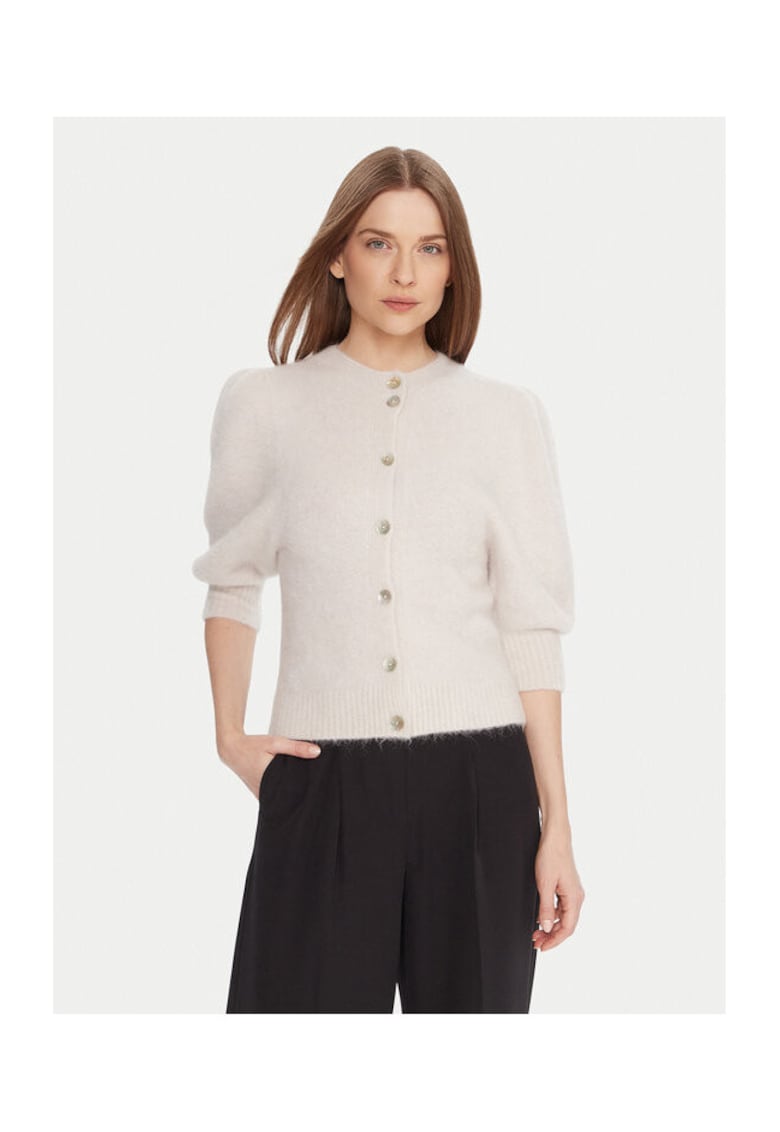 Cardigan dama - Ecru - 52% lana de alpaca - 32% poliamida - 13% lana - 3% elastan -