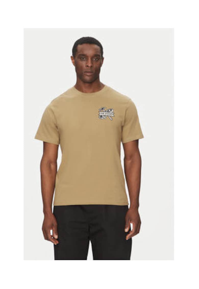 Tricou barbati - kaki - 100% bumbac