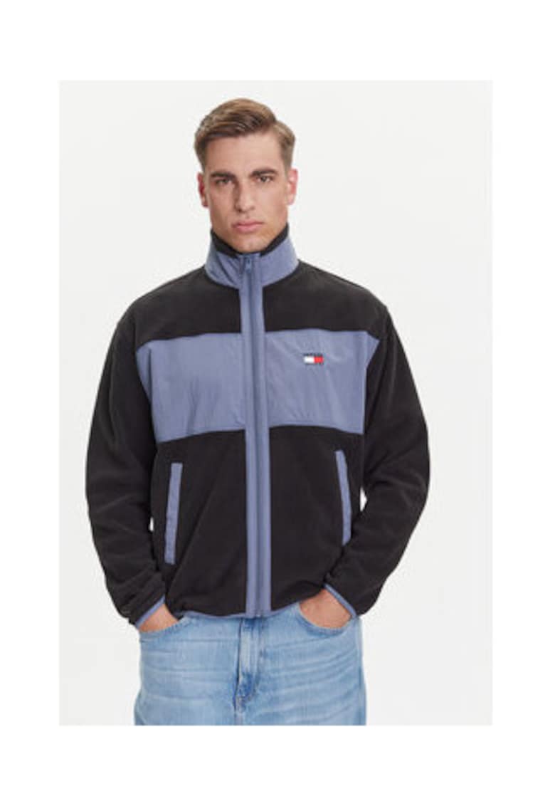 Geaca barbati - neagra - 100% poliester reciclat