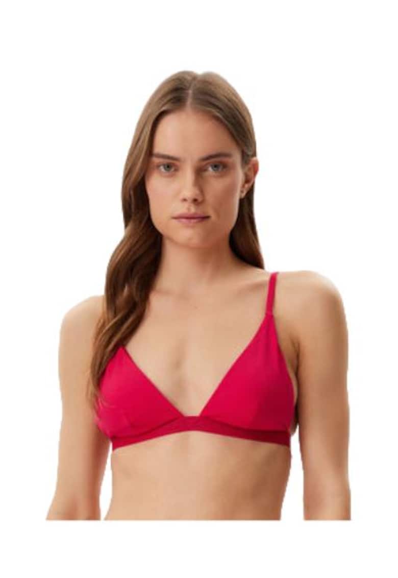 Top de baie dama - roz - 72% nylon reciclat - 28% elastan -