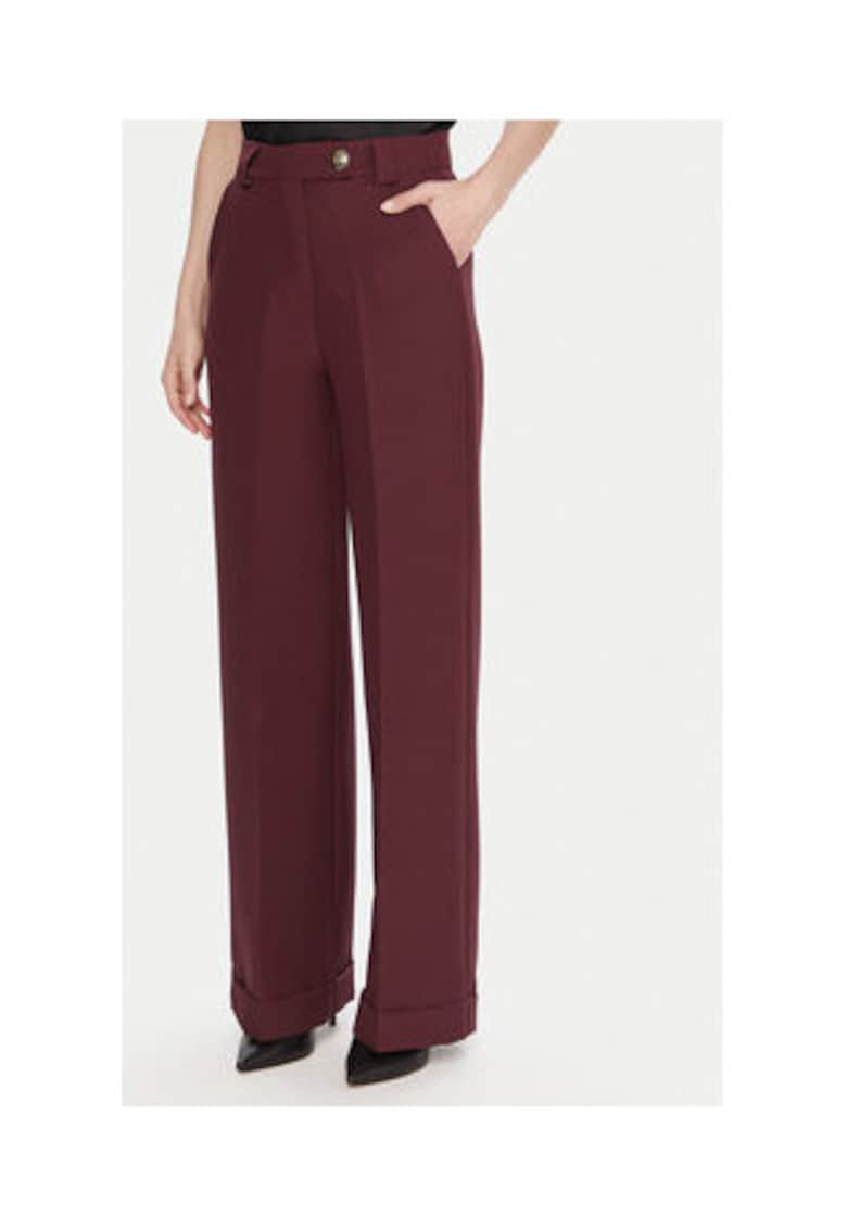 Pantaloni dama - bordeaux - 90% poliester - 10% elastan -