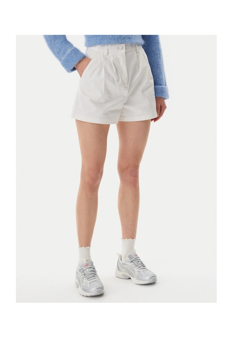 Pantaloni scurti din pentru Femei - Ecru - 96% bumbac organic - 4% elastan