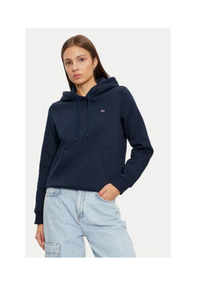 Hanorac dama - Bleumarin - 80% bumbac - 20% poliester reciclat - Bleumarin