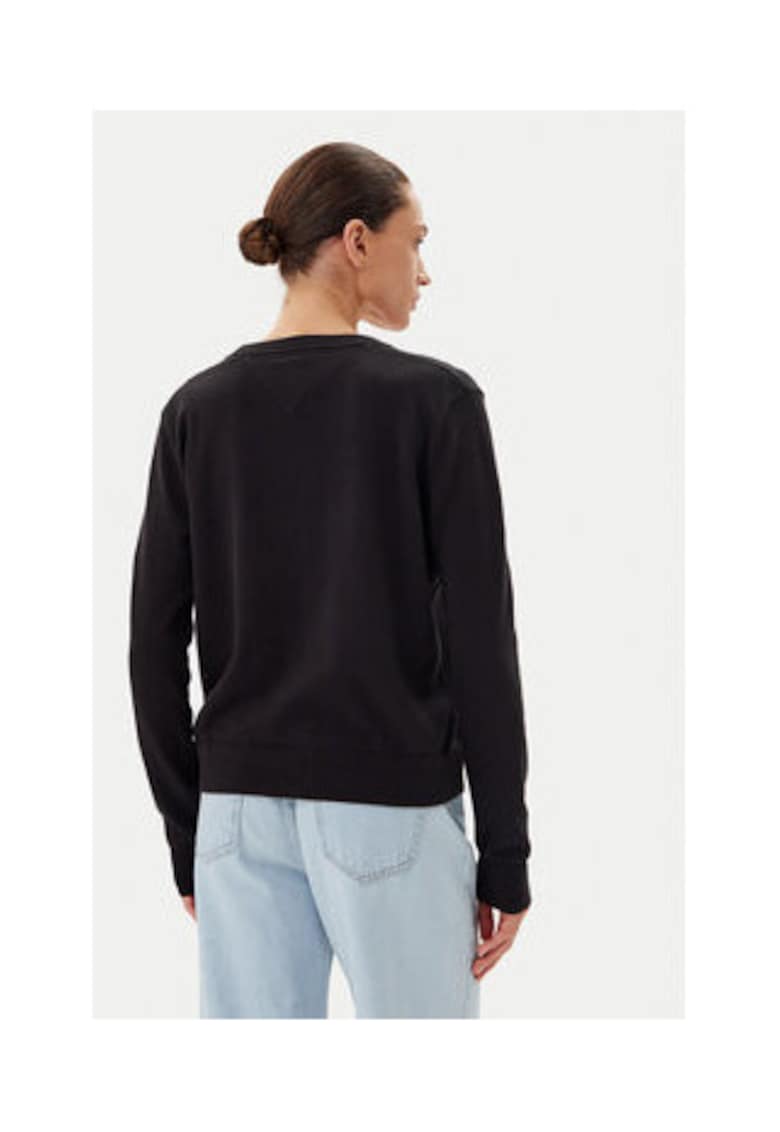 Pulover de dama - Negru - 100% bumbac