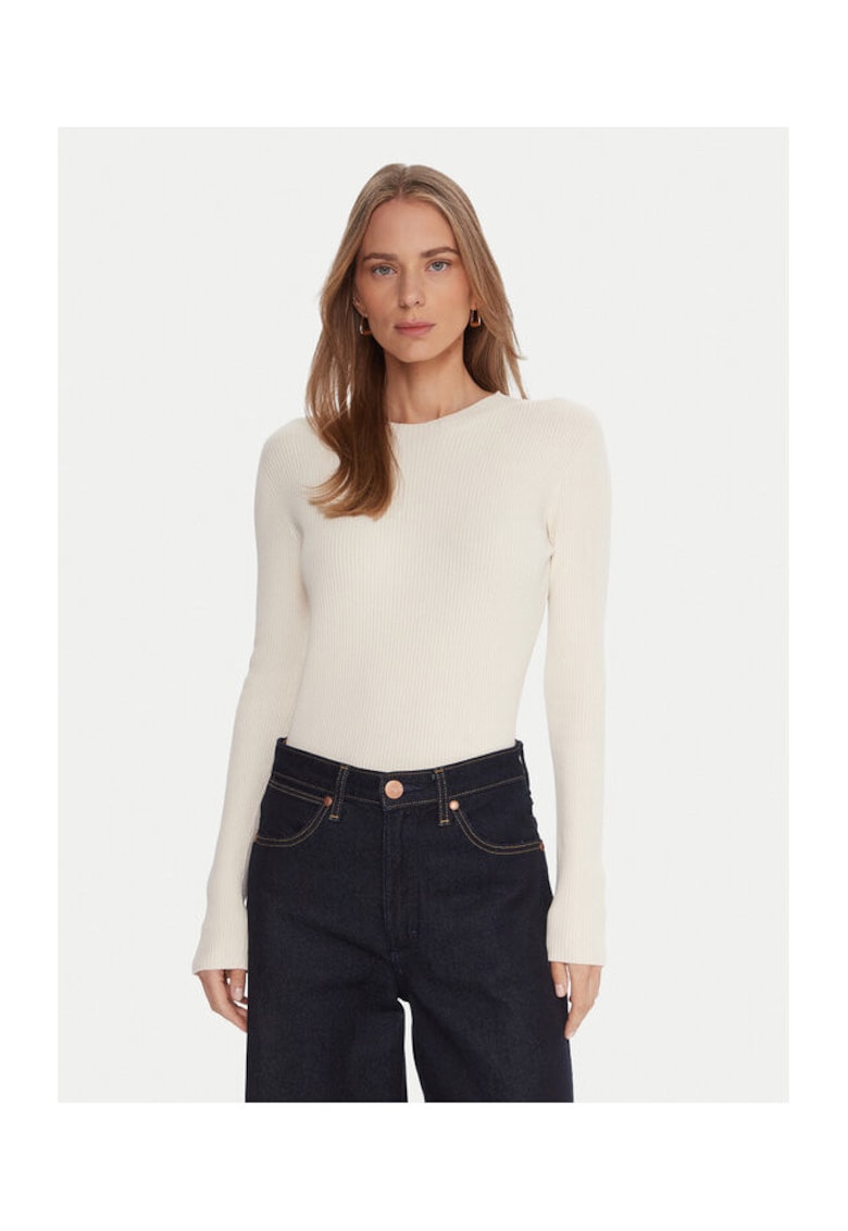 Pulover Dama - Ecru - 63% viscoza - 37% poliamida -
