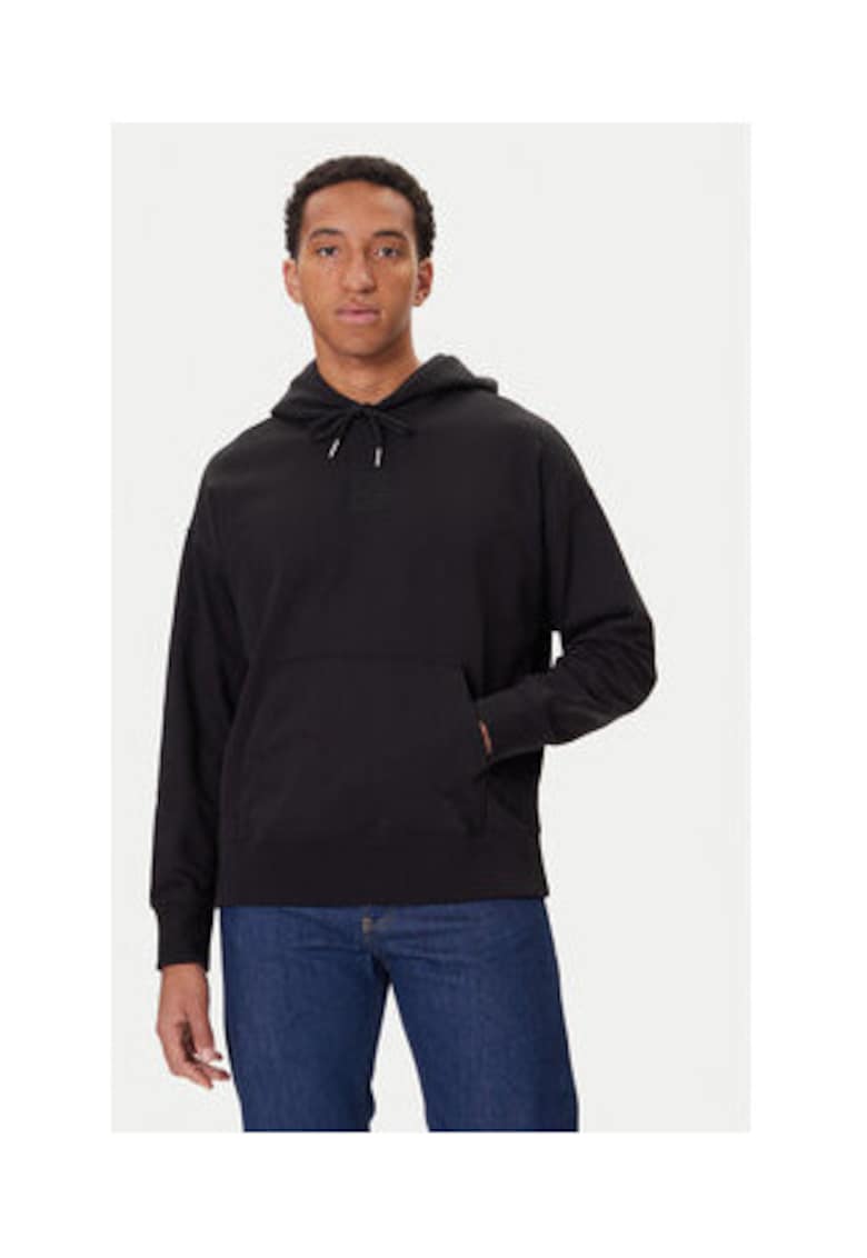 Hanorac barbati - negru - 86% bumbac - 14% poliester