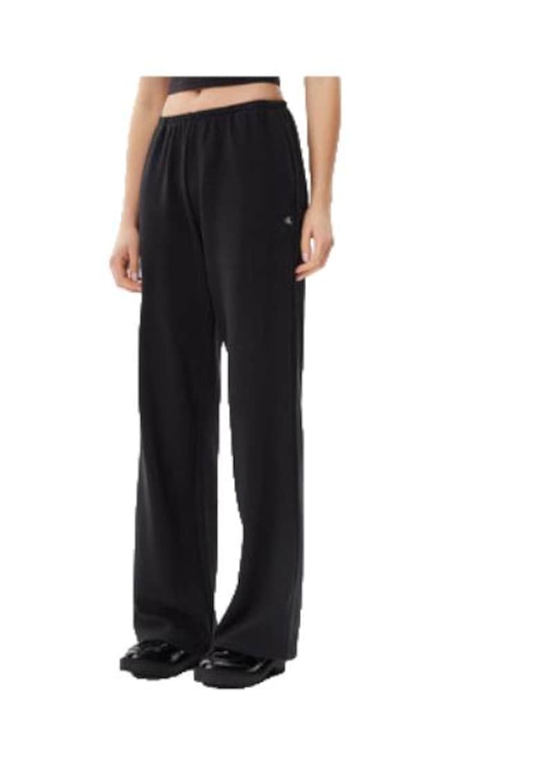 Pantaloni dama - negru - viscoza - bumbac - elastan -