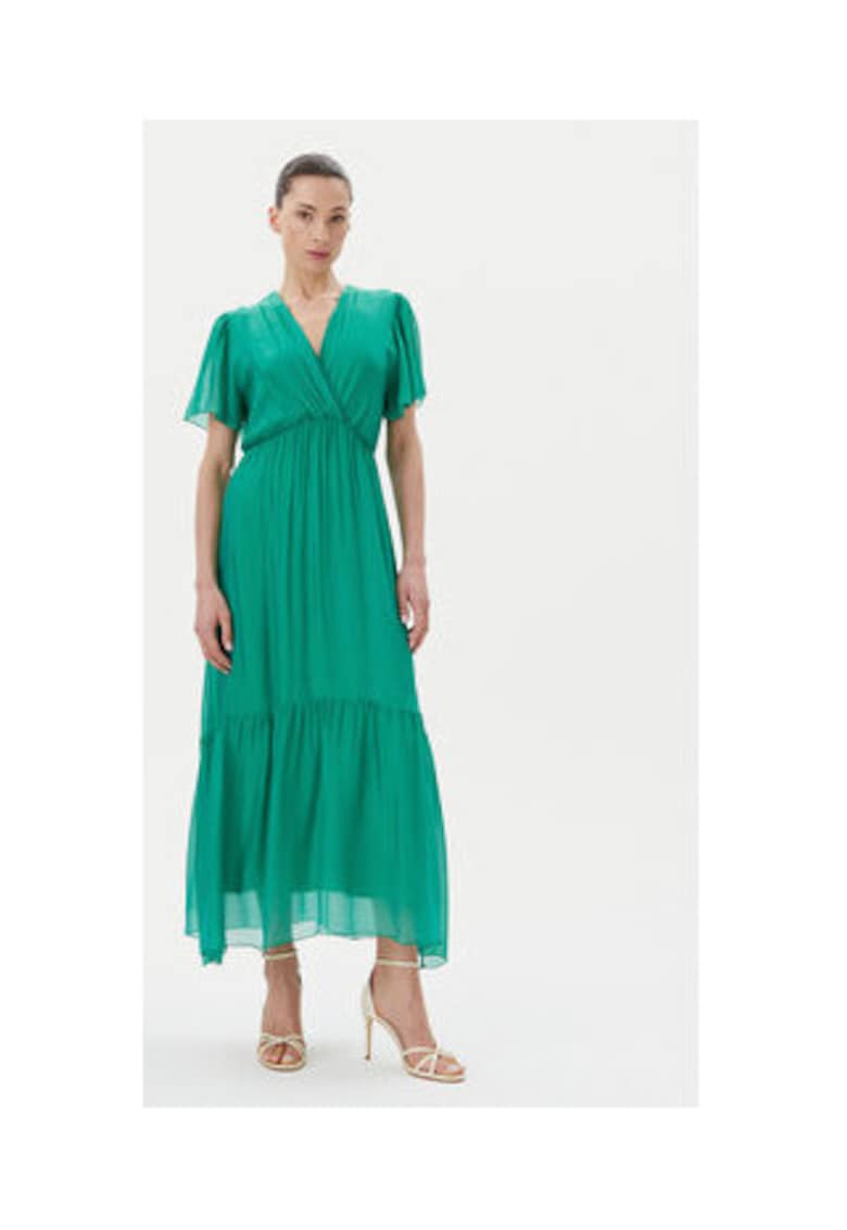 Rochie de vara - verde - 70% viscoza - 30% matase -