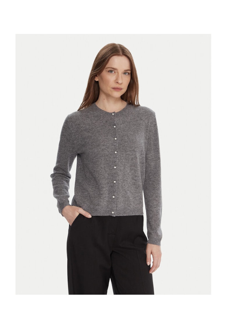 Cardigan dama - Gri - 100% lana virgina