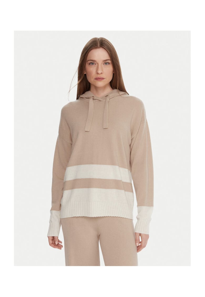 Pulover Dama - Bej - 35% poliamida - 30% viscoza - 30% lana - 5% casmir -