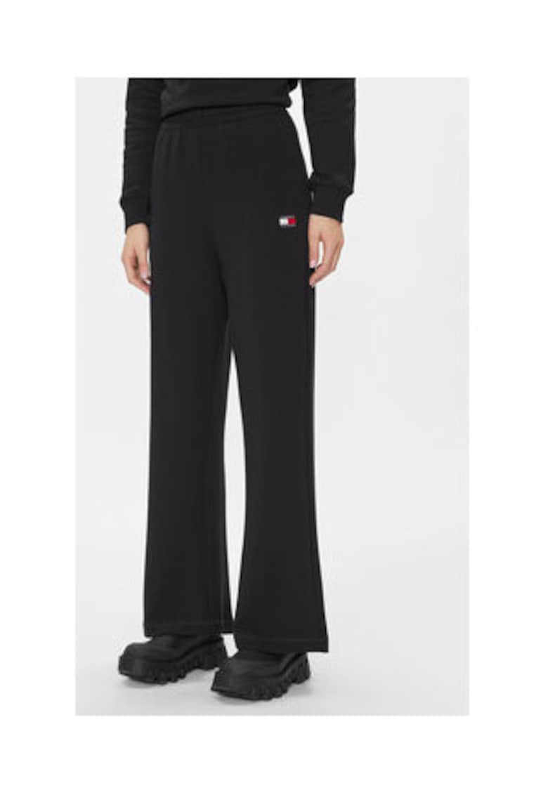 Pantaloni de trening Dama - Negru - 80% viscoza - 12% poliester - 8% elastan -