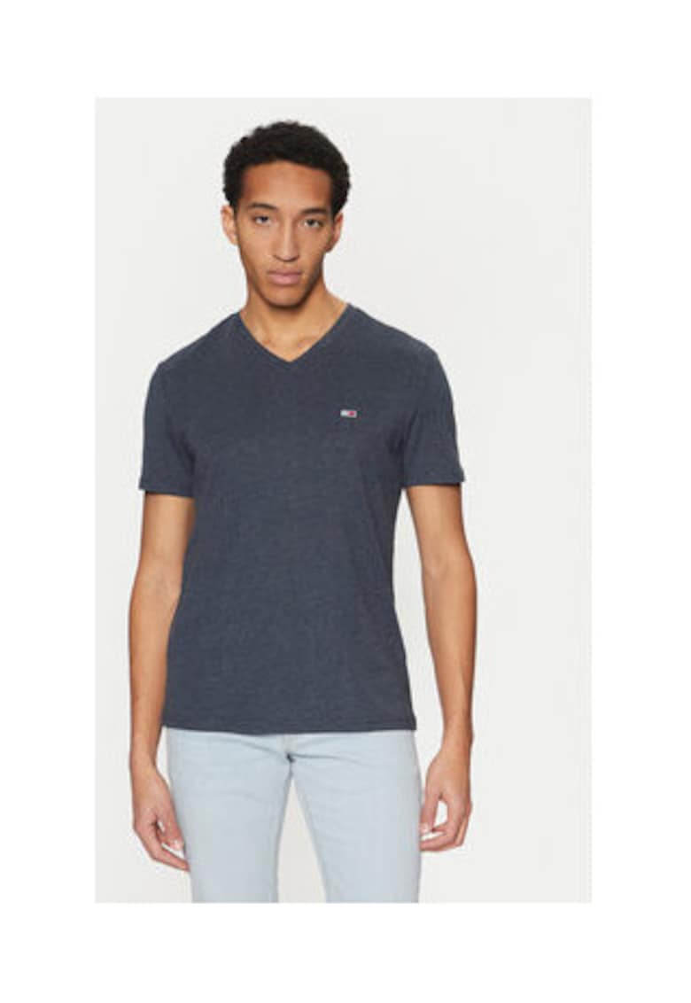 Tricou barbati - bleumarin - 60% bumbac - 40% poliester reciclat